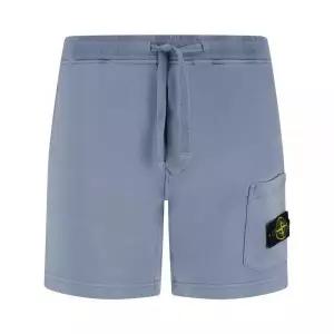 STONE ISLAND  26SS 6200011 Organic Cotton Fleece Cargo Pocket Detail Regular Fit Jogger Shorts