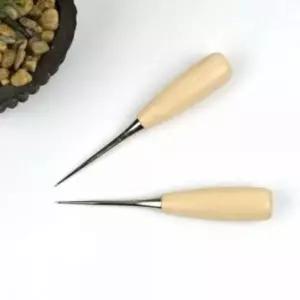 D 라탄 마크라메 가죽 공예용 원목 송곳