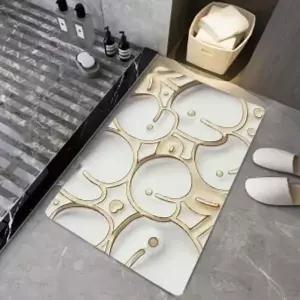 [콩심팥심]욕실발매트 보송보송3D착시화장실욕실논슬립발매트 아트
