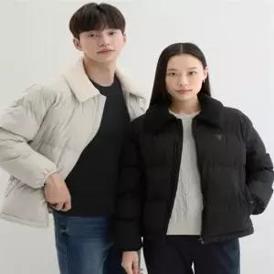게스 NP4WE802 [ON] 유니 퀼팅 시어링 카라 패딩 4 5680278