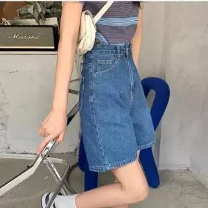 레트로데님 루즈핏 모던캐주얼 여성2컬러 팬츠 반바지