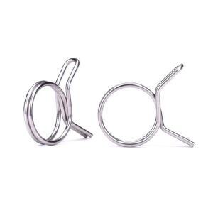 10Pcs 5mm-14mm 호스 클램프 스테인레스 스틸 튜브 스프링 클립 연료 라인 씰링 파이프 하드웨어 액세서리