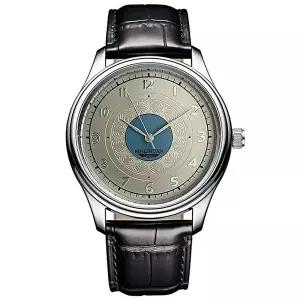 비맨 남자 남성 가죽 비즈니스 맨 아날로그 빈티지 정장 손목 시계-WFNOTGR