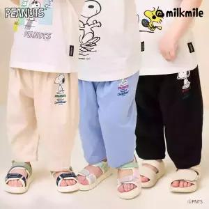 [밀크마일] [피너츠]스누피 귀여운5부배기팬츠