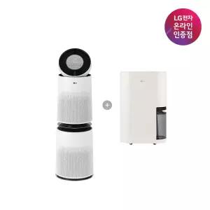 [혜택가 107만] LG 퓨리케어 AI 360 공기청정기 + LG 휘센 오브제컬렉션 제습기 (AS285DWWC + DQ214MEGA)