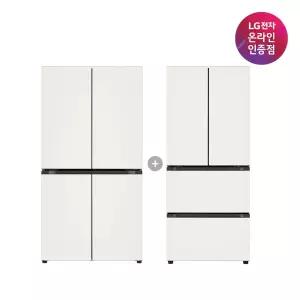 LG 디오스 오브제컬렉션 매직스페이스 냉장고+LG 디오스 김치톡톡 (T875MEE111 + Z408MEEF23)
