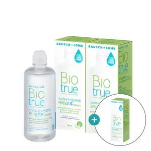[클리어런스] 바슈롬 바이오트루 렌즈세척액 300ml x2개 (+120ml) (소비기한 27-03-31)