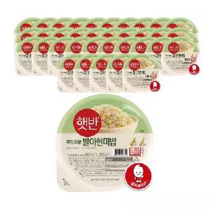 CJ 햇반 발아현미밥, 210g, 36개