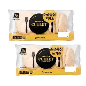 [내일도착] 아워홈 순살등심돈카츠 1kg (100gx10개) x 2개