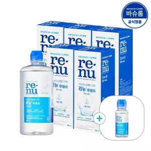 [공식] 바슈롬 리뉴 후레쉬 렌즈세척액 500ml x5개 (+120ml)