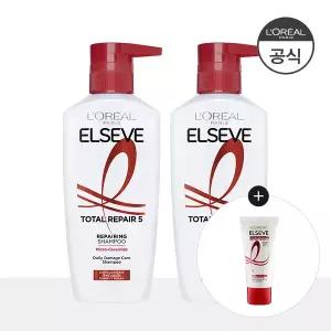 [2개]토탈리페어5  샴푸 400ml (증)TR5 헤어팩 50ml