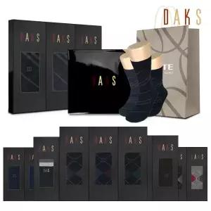 [롯데백화점]닥스 남성 중목 장목 양말 3족 선물세트 12종 택 1