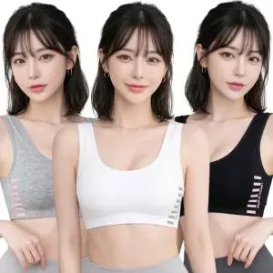 고아라 여성 스포츠 브라 패드 여자 노와이어 탑 헬스 탱크 수면 GBR5093