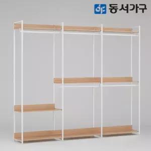 동서가구 몬티아 철제 시스템 셀프 드레스룸 2400 5단행거 DF643459