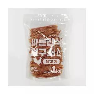 바른간식연구소 닭가슴살슬라이스 1kg 대용량간식