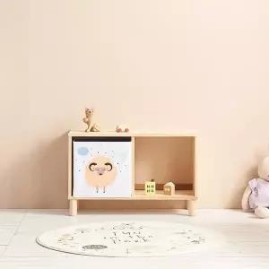 H6330 1단 2칸 삼나무 책장 1color