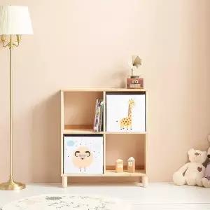 H6333 2단 4칸 삼나무 책장 1color