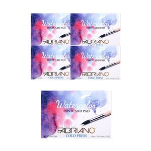 파브리아노 포스트 카드 수채화 A6  중목 PC02, 300g, 5개