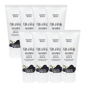 해피바스 대나무숯 피지흡착 클렌징폼 200g x8