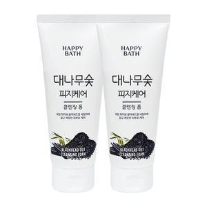 해피바스 대나무숯 피지흡착 클렌징폼 200g x2