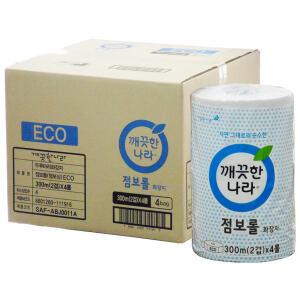 깨끗한나라 에코 점보롤 300m 4롤