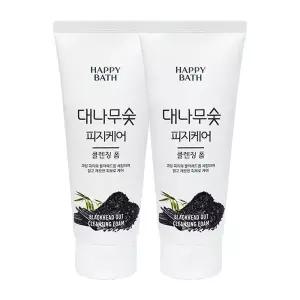 [해피바스] [해피바스] 해피바스 대나무숯 피지흡착 클렌징폼 200g x2