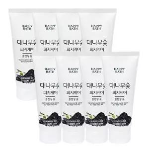 [해피바스] [해피바스] 해피바스 대나무숯 피지흡착 클렌징폼 200g x8