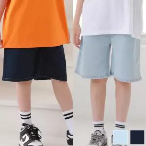 주니어클라쓰 베이직청반바지 주니어의류 초등학생옷 데님 팬츠 반바지