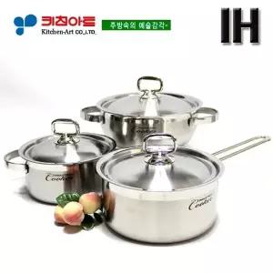 [하프클럽/] 인덕션(IH) 쿠커냄비 3종(D)SET(16 18 20전)