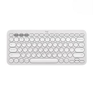 로지텍 키보드 무선 텐키리스 키보드 도브 화이트 K380S