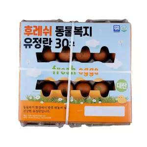 후레쉬 동물복지 유정란 30구 (대란, 1560g)