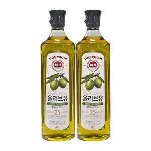 사조대림 해표 압착 올리브유 900ml 2개 / 엑스트라버진 올리브오일