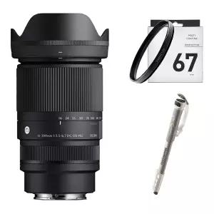 (컴온탑) 시그마 C 16-300mm F3.5-6.7 DC OS (캐논 RF-S) (재고보유) + 시그마 67mm 정품 필터 + 포토리뷰 맨프로토 모노포드