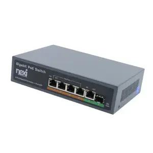 NX-POE604GS 4포트 기가비트 PoE 스위칭허브 65W NX832 [H@lu]
