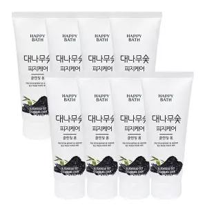 [해피바스]해피바스 대나무숯 피지흡착 클렌징폼 200g x8