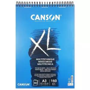 캔손 XL Mixed media 스프링스케치북패드 A3 160g