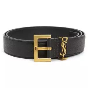 생로랑 MUST IT_SAINT LAURENT 모노그램 스퀘어 버클 벨트 634440 DTI0W 1000)