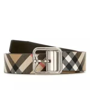 버버리 BURBERRY 25FW Reversible Checked B Buckle Belt 8092046) 리버시블 체크 버클 벨트)