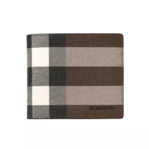 버버리 BURBERRY Check International Bifold Coin Wallet 8052802) 체크 인터내셔널 코인 반지갑)