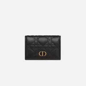 디올 여성 카드지갑 Dior Caro Glycine 지갑 블랙 S5132UWHC_M900