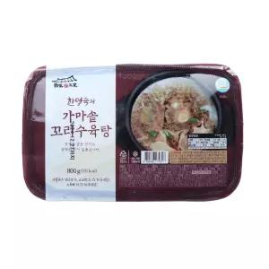 간편식]100% 국내산 우리소 한명숙의 가마솥 꼬리수육탕 꼬리곰탕 보양식 800g 10팩