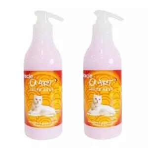 고품질 고양이 윤기 올인원 샴푸 520ml 2P 셀프 목욕 보습 (WFIG2TZ)