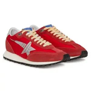 골든구스 MUST IT_GOLDEN GOOSE 레드 나일론 어퍼 실버 스타 마라톤 GMF00683 F005492 40399)