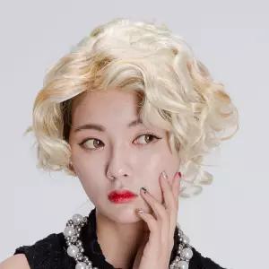 마릴린먼로 가발 파티용품 소품 이벤트 할로윈 인물