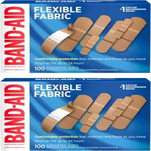 메모리 직조 원단 퀼트 에이드 컴포트 패드 및 없는 패드가 포함된 Band-AID 브랜드 유연한 패브릭 접착