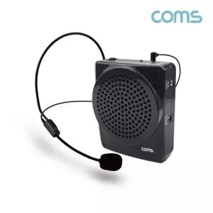 (COMS) 휴대용 유선 헤드 강의용 마이크 Black