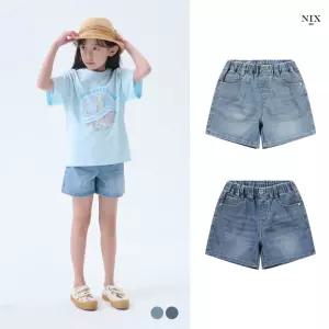 [NIXKIDS]여아) M톤/ICE 워싱 풀밴딩 3부 쇼츠 (FKAMCDH950P)