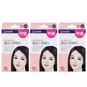 온누리 특별+적립 [유한양행] 해피홈 하이드로콜로이드밴드 멸균 스팟 피부트러블 여드름 패치 42매 X 3개