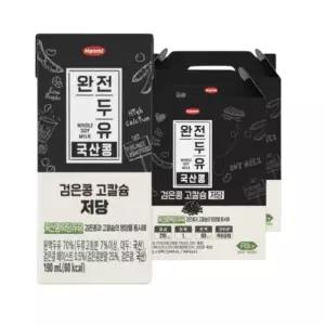 한미 완전두유 국산콩 검은콩 고칼슘 저당 두유 190ml x 32팩