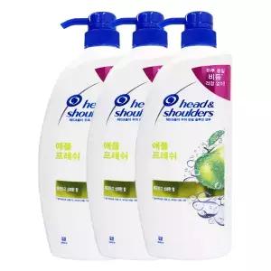 헤드앤숄더 애플프레쉬 샴푸 850ml x3